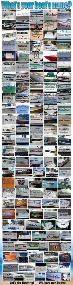 a large poster with many different types of boats on the water and in the ocean