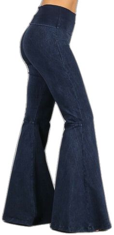 Fall Blue Wide Leg Flares, Casual Dark Wash Full Length Flares, Casual Dark Wash Mid-rise Flares, Dark Wash Cotton Flares For Fall, Dark Wash Flared Hem Flares For Fall, Fall Dark Wash Cotton Flares, Fall Dark Wash Flared Hem Flares, Casual Full Length Dark Wash Flares, Casual Blue Flares For Fall