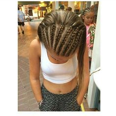 Half head braids Half Head Braided Hairstyles, Halfway Cornrow Hairstyles, White Girl Cornrows Half Head, Half Head Cornrows Braids, Cornrows Half Head, Half Braided Hairstyles Cornrows, Half Hair Braids, Cornrows Half Up Half Down, Braids Half Head