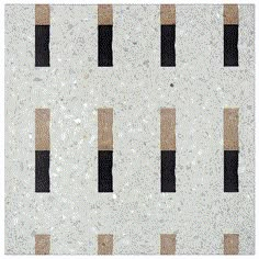 an abstract painting with black and brown squares