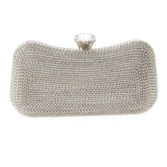 Silver Tone Metal Glitter Fabric Rhinestone Clutch Evening Bag / Long Chain Strap / Approximate Size: 8"L x 4.25"H x 2.25"W / Color: Silver & Clear Condition: Brand New SKU:  TLX171-SIL Color: Silver Design: All orders will ship from USA via UPS or USPS. We expect all local orders will receive the items within 7 business days or less depend the location. Worry free international shipment delay or custom duty fee. Rhinestone Clutch, Silver Design, Glitter Fabric, Long Chain, Evening Clutch Bag, Chain Strap, Evening Bags, Clutches, Bags Handbags