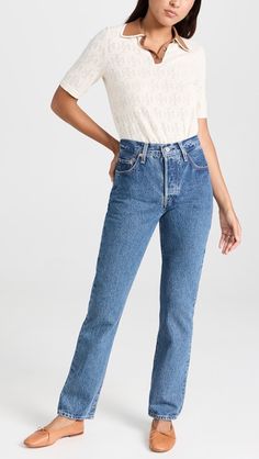 Levi's 501 Jeans | Shopbop 501 Outfit, Levis Outfit, Wardrobe Building, 501 Jeans, One Clothing, Levi’s 501, Levi Jeans 501, Levi's 501, Outfit Women