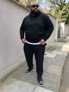 Big Man Outfit Casual, Big And Tall Summer Outfits Men, Big Men Fashion Plus Size, Chubby Guy Outfits, Big Boy Outfits, Plus Size Men Outfits, Tall Streetwear, Plus Size Man Fashion, Big Man Style