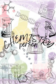 an image of some science related items on a white and purple background with the words clement