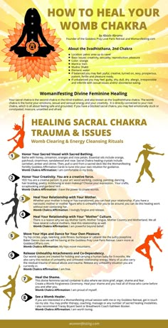 Chakras: Know What Is A Chakra and Its Powers Infographic Womb Chakra, Swadhisthana Chakra, Sacral Chakra Healing, Second Chakra, Chakra Heilung, Chakra Health, Womb Healing, Feminine Spirituality, Chakra Affirmations