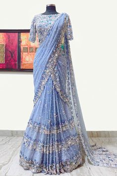 Diwali Dresses, Reception Outfit, Saree Bollywood, Half Saree Designs, Bollywood Style, Lehenga Saree