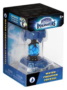 the water creation crystal ball is in its box and ready to be used as a toy