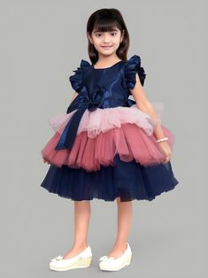 Multicolour baby girls net cotton blend frock its hand made product Frocks Models For Kids, Frocks For Kids Designer, Net Frock Designs For Kids, Crepe Frocks, Baby Frocks Designs Party Wear, Party Wear Kids Frock, Kids Frocks Design Party Wear, Frock Models For Kids, Net Frocks For Kids