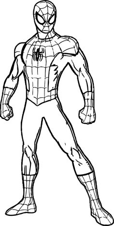 spiderman coloring pages for kids to print and color on the page is an easy way to