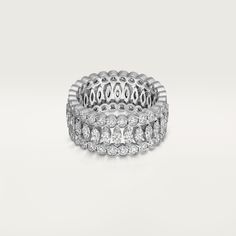 Cartier - Broderie de Cartier ring - Ring  - Broderie de Cartier ring, white gold 750/1000, set with 56 brilliant-cut diamonds totaling 1.66 carats and 28 marquise-cut diamonds totaling 1.39 carats (for size 52). Please note that the carat weight, number of stones and product dimensions will vary based on the size of the creation you order. For detailed information please contact us. Most Expensive Ring, Cartier Diamond Rings, Trinity Bracelet, Trinity Necklace, Cartier Earrings, Expensive Rings, Historical Jewellery, Rings Collection, Ring White Gold