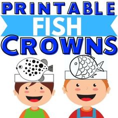 printable fish crowns for kids