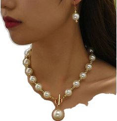 Elegant Metal Jewelry Sets For Valentine's Day, Pearl Costume Jewelry Sets For Gift, Elegant White Alloy Jewelry, Pearl White Jewelry For Party, Pearl White Dangle Jewelry For Party, Elegant Adjustable Jewelry Sets For Valentine's Day, White Alloy Jewelry Sets For Gifts, Party Pearl Drop Alloy Jewelry, Pearl Jewelry For Party