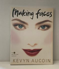 a book with an image of a woman's face on the cover and words making faces