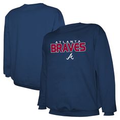 Men's Atlanta Braves Stitches Navy Pullover Sweatshirt Winter Neutral, Men's Beauty, Cooler Weather, Winter Essentials, Mens Navy, Atlanta Braves, Comfy Fits, Gifts For Teens, Pullover Sweatshirt