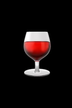 a red liquid in a wine glass on a white background