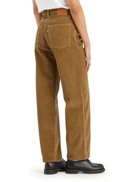 This take on '90s dad pants is cut from wide-wale corduroy with an extra-roomy straight-leg fit that's meant to be worn stacked at the hem. 19" leg opening; 10" front rise; 15" back rise (size 28x32) Zip fly with button closure Five-pocket style 100% cotton Dry clean or machine wash, tumble dry Imported Levi's Casual Corduroy Jeans, Levi's Corduroy Jeans, Levi's Corduroy Bottoms For Fall, Levi's Corduroy Bottoms For Spring, Levi's Casual Corduroy Bottoms, Levi's Corduroy Straight Leg Pants, Levi's Straight Leg Corduroy Bottoms, Levi's Straight Leg Corduroy Pants, Levi's Straight Leg Corduroy Jeans