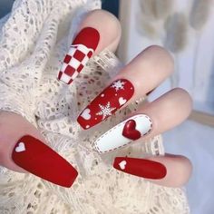 Christmas Nail Design, Coquette Nails, Christmas Coquette, Nagel Tips, Manicure Diy, Nails Square, Green And Silver, Festival Nails, Nails Long