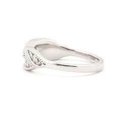 Looking for an elegant diamond ring that will keep up with your active lifestyle? This low-profile modern vintage cocktail-style design combines strength with vintage glamour to give you a ring that is classy as it is durable. Band and Width: A smooth 2-4mm domed profile wide band with milgrain on top element. Metal: Shown in luxe solid platinum with a matte finish. Also available in 14K solid white gold. Stones: Center diamond is a .2ct 3.8mm brilliant-cut round H color, VSI clarity, very good Elegant White Gold Dome Promise Ring, Elegant White Gold Dome Ring With Brilliant Cut, Modern Diamond Bypass Ring For Formal Occasions, Elegant Sterling Silver Formal Birthstone Ring, Elegant Diamond White Dome Ring For Formal Occasions, Elegant Formal Sterling Silver Birthstone Ring, Elegant Sterling Silver Birthstone Ring For Formal Events, Elegant Sterling Silver Birthstone Ring For Formal Occasions, Elegant Round Cut Dome Ring For Wedding