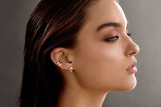 Arezu, Desire, Wish, Hope. DETAILS - Crafted with pure solid gold - Screwbacks - Natural, genuine diamonds - Made in New York *Note: Our 14k and 18k rose earring backs and posts are completely solid 14k and 18k gold. However, the base layer is 14k or 18k yellow gold and the top layer 14k or 18k rose gold. VARIATIONS If you require any variation of this style, feel free to message us. We will do our best to accommodate you. Additional costs may apply depending on the variation. POLICY This item i Elegant Diamond Pierced Ear Cuff, Elegant Diamond Single Ear Cuff, Elegant Pierced Ear Cuff For Anniversary, Elegant Evening Ear Cuff, Elegant Evening Pierced Ear Cuff, Elegant Pierced Ear Cuff For Evening, Elegant Diamond Ear Cuff As Gift, Elegant Diamond Ear Cuff With Accents, Elegant Anniversary Ear Cuff With Matching Earrings