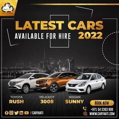 the latest cars available for hire