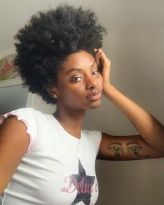 Natural Hair Woman, Dark Skin Beauty, Hair Crush