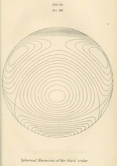 an old book with lines and circles on it