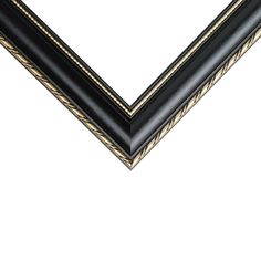 a black and gold frame on a white background