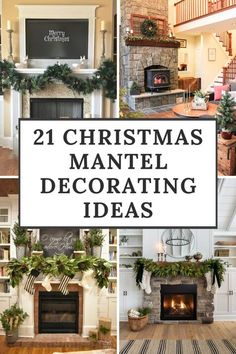 Christmas Mantles Ideas Fireplaces, Christmas Mantle Decor Fireplaces, Rustic Christmas Mantle, Christmas Mantel Decorating Ideas, Rustic Christmas Mantel, Christmas Mantles