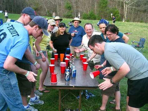 Flip Cup Drinking Game | Rules & How to Play? - Bar Games 101 Beer Olympics Games, Retro Pool Parties, Drinking Game Rules, Beer Olympic, Fun Drinking Games, Summer Book, Tipsy Bartender, Game Rules, Beer Cup