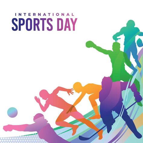 Sports Day Banner Design, Sports Day Flyer, Sports Day Images, Sports Day Background, International Sports Day, Sports Day Banner, Sports Day Poster, Sports Illustrations Art, Sports Background