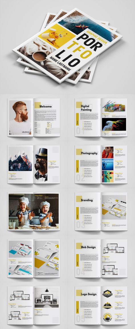 Printed Portfolio Layout, Photography Portfolio Layout, Portfolio Layout Template, Portfolio D'architecture, Design Portfolio Layout, Indesign Portfolio Template, Graphic Design Portfolio Book, Indesign Portfolio, Layout Portfolio