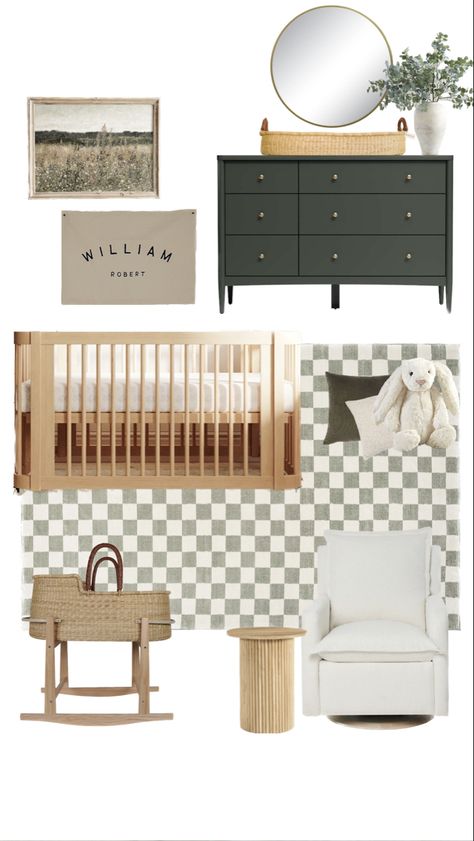 Sage Baby Dresser, Mocka Furniture Nursery, Nursery Ideas Olive Green, Simple Modern Nursery, Evergreen Fog Nursery Boy, Olive Nursery Boy, Baby Boy Nursery Mood Board, Organic Modern Nursery Ideas, Nestig Crib Nursery Ideas