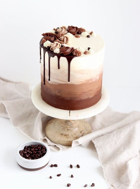 White Chocolate Buttercream Recipe - Sugar & Sparrow Chocolate Buttercream Cake, Chocolate Buttercream Recipe, Tårta Design, Buttercream Chocolate, White Chocolate Buttercream, Chocolate Cake Designs, Chocolate Drip Cake, Cake Buttercream, Simple Cake Designs