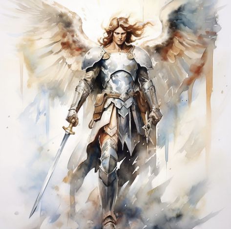 Angels On Horseback, Arch Angel Michael, Arc Angel, Seraphim Angel, Seraph Angel, Male Angel, Angel Gabriel, Michael The Archangel, Heaven Art