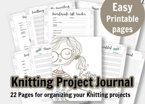 This printable journal is perfect for organizing your projects. Over 22 pages to customize what you need for your journal. With this fun knitting design and printer-friendly pages. You can purchase this printable over in our Online store here. Knitting … Read More... Knitting Journal Ideas, Knitting Journal Free Printable, Knitting Project Planner, Crochet Project Tracker Free Printable, Crochet Journal Pages, Crochet Project Journal, Knitting Journal, Project Journal, Knit Gifts