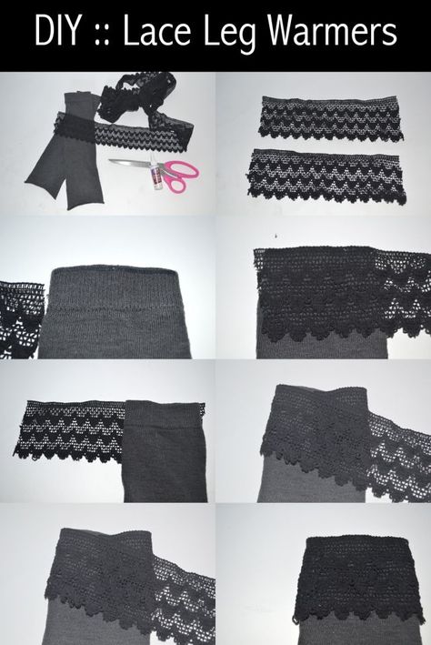 Diy Leg Warmers, Kids Leg Warmers, Lace Leg Warmers, Old Bras, Pretty Designs, Diy Shoes, Refashion Clothes, Winter Crafts, Diy Style