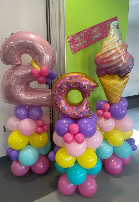 #balloons #balloondecor #balloondecorations #birthday #backdrops #balloonarch #balloonsetup #partydecorations Two Sweet Balloon Garland, Two Sweet Birthday Party Decorations, 2 Sweet Birthday Theme, 2 Sweet Birthday Party, Two Sweet Party 2nd Birthday, Sweet Party Theme, Two Sweet Party, Two Sweet Birthday Party, Donut Party Decorations