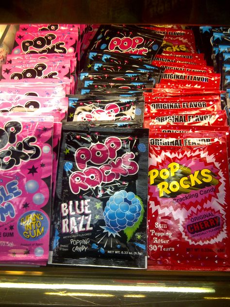 Pop Rocks! Pop Rocks Aesthetic Candy, Pop Rocks Aesthetic, 80s Snacks, Pop Rock Candy, A Crown Of Candy, 2000s Birthday, Pop Rocks Candy, 80's Prom, Candy Aesthetic