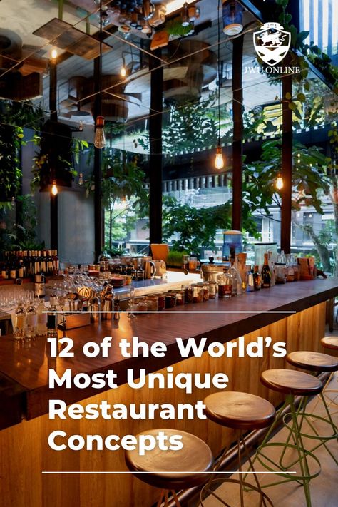 Along with great food, a unique restaurant concept can help any restaurant stand out. Check out some of the most unique restaurant concepts around the globe. #food #travel #restaurants #culinary Open Concept Restaurant Design, Restaurant Concepts Ideas, Restaurant Experience Design, Unique Dining Experience Restaurant, Innovative Restaurant Design, Concept For Restaurant Design, Rustic Small Restaurant Design, Trending Restaurant Design, Unique Restaurant Concept