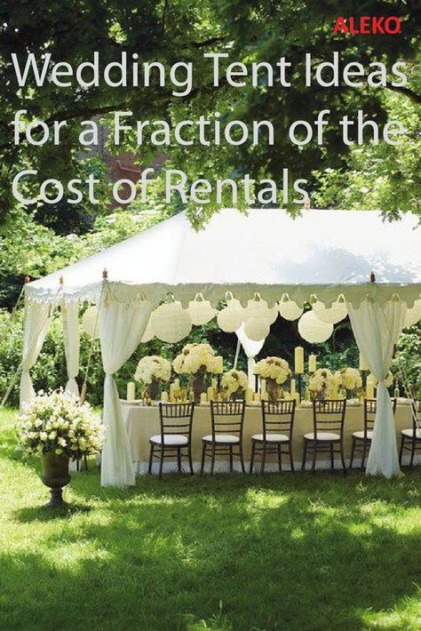 Cheap Wedding Tent Ideas, Outdoor Wedding Tent Alternatives, Wedding Tent Curtains, Diy Backyard Tent Ideas, Diy Outdoor Tent Canopy, Build Your Own Wedding Tent, Tent Wedding Ideas Backyard, Wedding Decor Tent Ideas, Tents For Outdoor Events