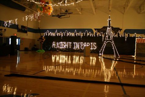 A Night In Paris Homecoming Theme, Paris Hoco Theme, Night In Paris Homecoming, Paris Dance Theme, A Night In Paris Prom Theme, Night In Paris Prom Theme, Night In Paris Prom, A Night In Paris Theme, Semi Formal Themes