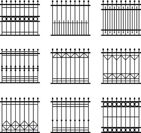 Porte In Ferro, Garden Railings, Iron Garden Gates, Wrought Iron Fence, Fence Gate Design, Gates And Railings, Wrought Iron Design, Balcony Grill Design, Balcony Railing Design