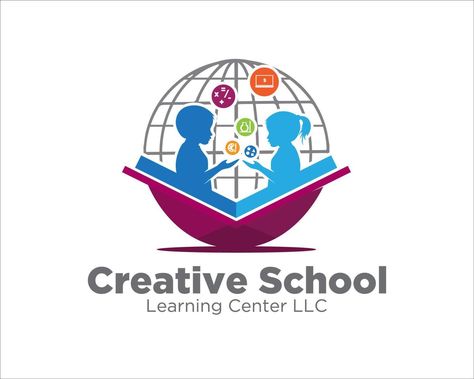 creative school learning center logo designs simple modern Learning Center Logo, Logo Education, Ss Logo, Business Documents, Center Logo, School Learning, Simple Logo Design, Logo Images, Learning Centers