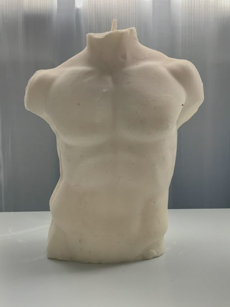 Vela , torso masculino Body Sculpting Clay, Male Body Sculpture, Clay Body Sculpture, Clay Torso, Men Candle, Cute Clay Art, Clay Sculpture Ideas, Body Candles, Body Candle