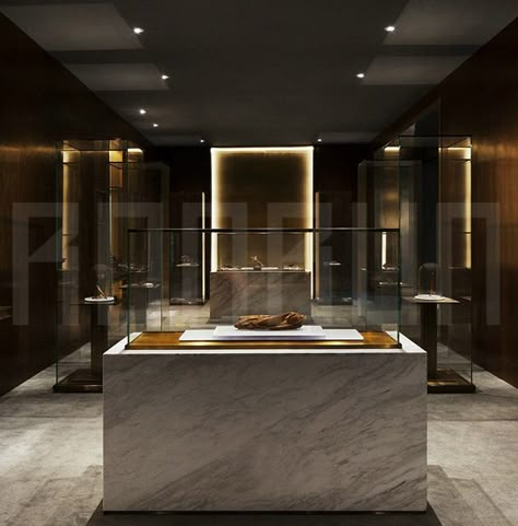 Showcase Display Design, Luxury Retail Store, Commercial Space Design, Museum Interior, Artificial Marble, Retail Store Display, Jewelry Store Design, Art Gallery Interior, Display Showcase