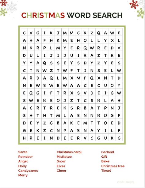 Looking for a fun and FREE Christmas word search printable? Here's a great Christmas word search for kids, families, and word search... Christmas Word Search For Kids, Free Christmas Word Search, Christmas Word Search Printable, Easy Word Search, Free Word Search Puzzles, Word Search For Kids, Thanksgiving Word Search, Free Printable Word Searches, Free Word Search