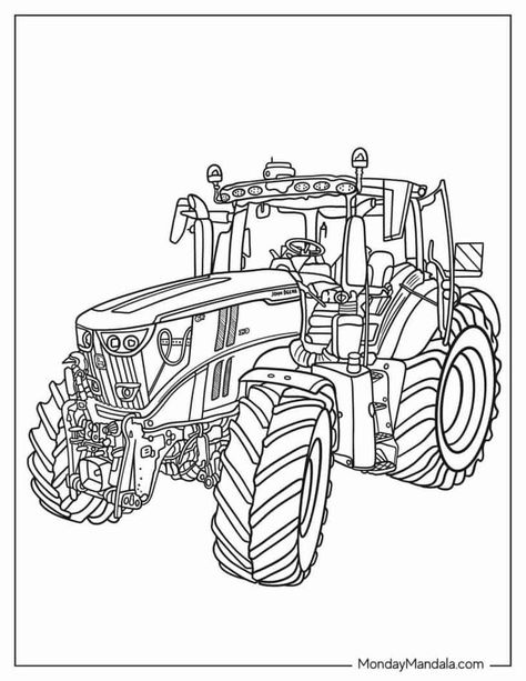 Tractor Coloring Pages Free Printable, Tractor Drawing, Tractor Coloring Pages, Easy Coloring Pages For Kids, Letter A Coloring Pages, Monster Truck Coloring Pages, Coloring Pages Aesthetic, Aesthetic Coloring Pages, Free Kids Coloring Pages