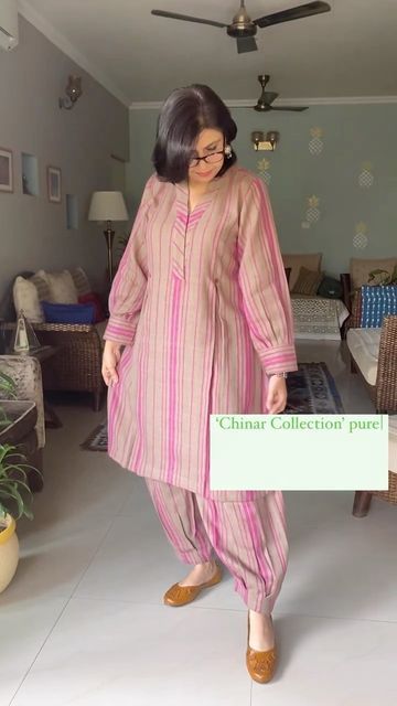 Shalini on Instagram: "Indie Cotton Route collaborates with the skilful artisans of the Kullu Valley to re invent the traditional textiles in an interesting mix of contemporary stripes and ancient weaves in our ‘Chinar Collection’ in pure soft warm merino wool for winter. Limited Luxury Collection! Price for the co ord set is Rs.14500 #winterweave #winterwear #artisan #artisanal #weave #weavesofindia #indianweaves #merino #merinowool #sustainablefashion #sustainability #sustainableliving #sl Woolen Tunics Design Winter, Warm Suit Design Indian, Wollen Suits Design Winter, Wollen Cord Set For Women, Woollen Cord Set For Women, Co Ord Set Design For Women, Neck Designs For Winter Suits, Wollen Suit Design Winter, Co Rd Sets For Women Indian