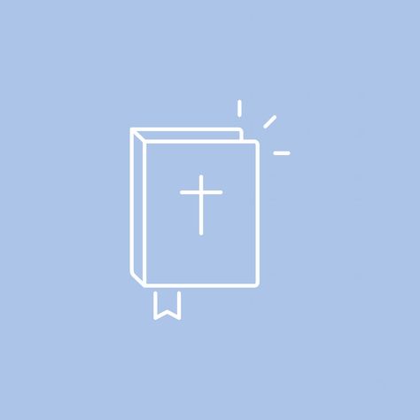 Blue Goodnotes Icon, Blue Bible Icon, Blue Jesus Aesthetic, App Icon Colors, Summer Phone Theme, Bible Icon, Blue Bible, Vibe Blue, Icon Colors