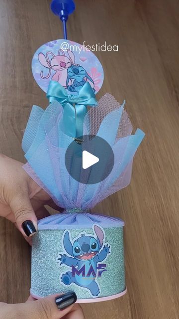 Stitch And Angel Centerpieces, Stitch Table Centerpieces, Stitch Centerpiece Ideas, Paper Centerpieces, Anniversaire Diy, Lilo Y Stitch, Stitch And Angel, Diy Centerpieces, Table Centerpieces